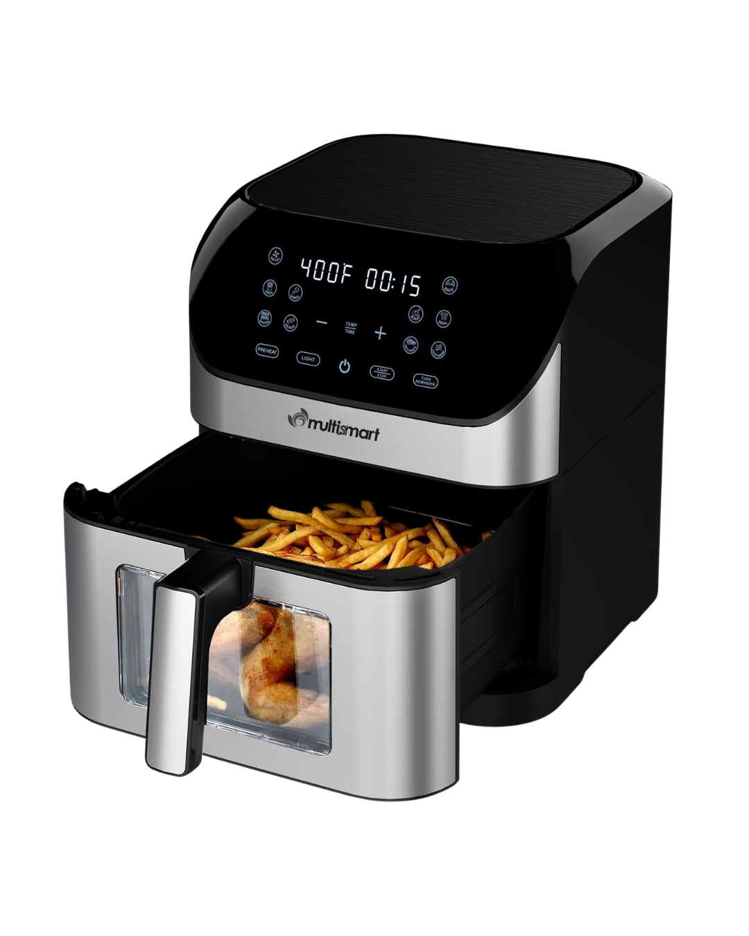 Friteuse Numérique Sans Huile 8L 1800W avec Fenêtre Visible MS-AF3528
