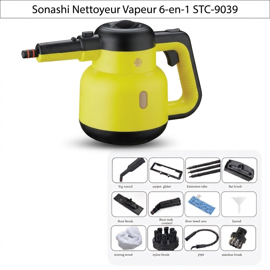 Sonashi Nettoyeur Vapeur 6-en-1 STC-9039